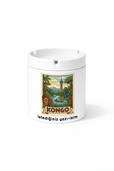 Kirbi Reklam Republic of Congo - Republic of Congo City Printed Ashtray Ashtr...