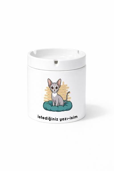 Kirbi Reklam Animal Oriental Short-Haired Cat Oriental Shorthair Printed Ash ...