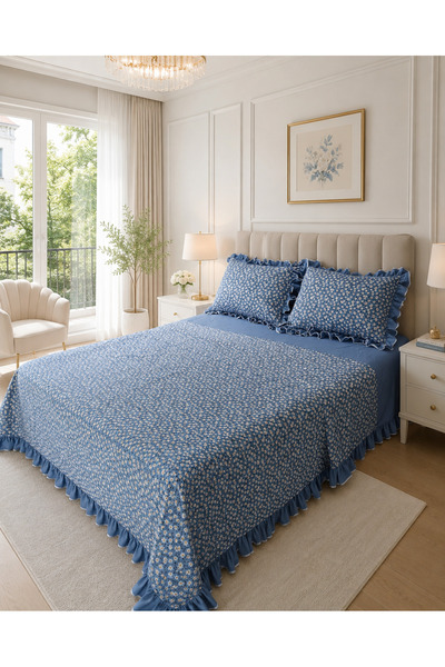 Home Fırfırlı yazlık pike takımı