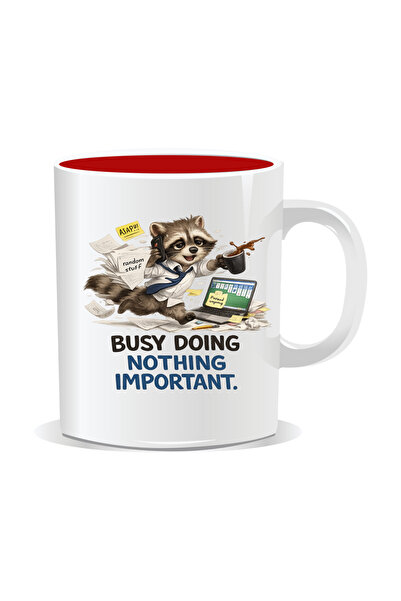 Mug Mania Personalized mug with messages for corporate people, Busy doing not...
