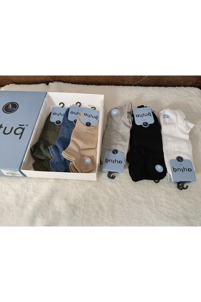 Aytuğ&Mısırlı Aytuğ Brand 11262 Seamless Cotton Men's Booties Socks 12-Piece ...