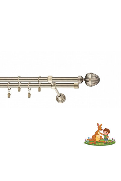 KLEIDECO Galerie dubla perdea Italia, Metal, Diametru 19mm, Capete Sorano, 26...