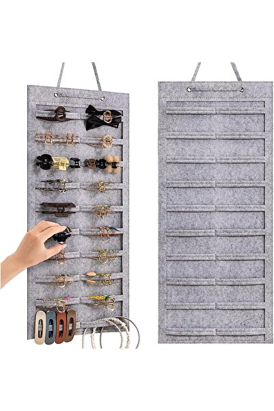 Arabest Claw Clip Organizer,Hanging Mount Hair Clips Holder,Large Capacity Fe...