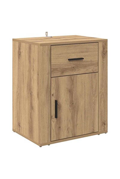 vidaxl Dulap de noapte Stejar Artizanal 35 x 50 x 60 cm Lemn compozit