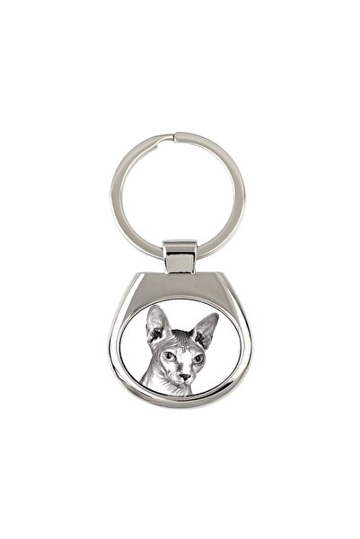 Art - Dog Breloc Pisică Sphynx Art-Dog – Pandantiv metalic personalizat, fără...