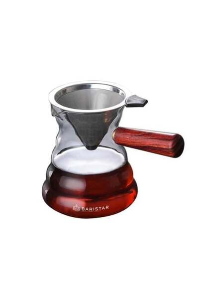 BARISTAR Server with Wooden Handle with a Capacity of 600 ml from