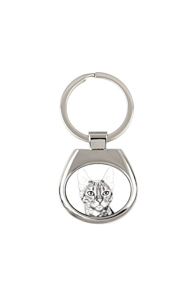 Art - Dog Breloc Pisică Toyger Art-Dog – Pandantiv Personalizat din Metal Arg...