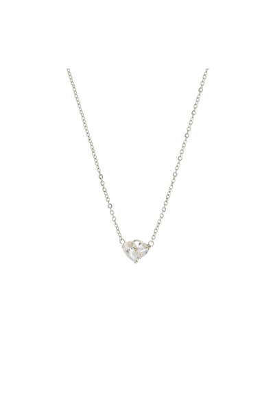 OXETTE Short necklace with heart pendant made of stainless steel Happy Hearts
