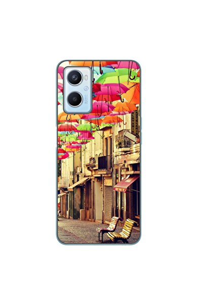 OEM Husa compatibila cu Oppo A96 4G Silicon Gel Tpu Model Strada Umbrele Colo...