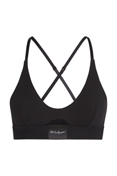Karl LagerfeId KARL LAGERFELD BRA - RIBBED PEEPHOLE BRA