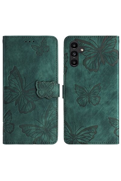 sscase Butterfly Imprinted Θήκη Πορτοφόλι Green (Samsung Galaxy A56 5G)