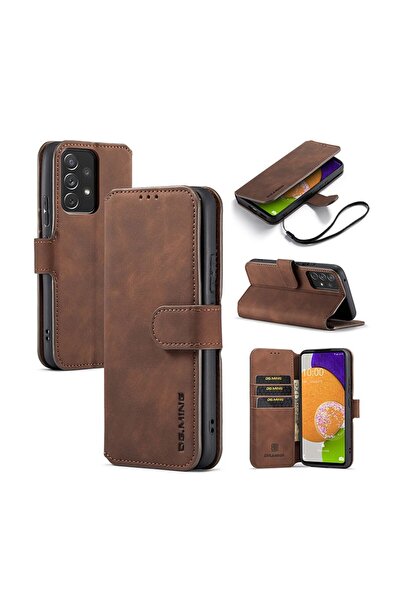 sscase Retro Oil Side θήκη Πορτοφόλι Coffee (Samsung Galaxy A53 5G)