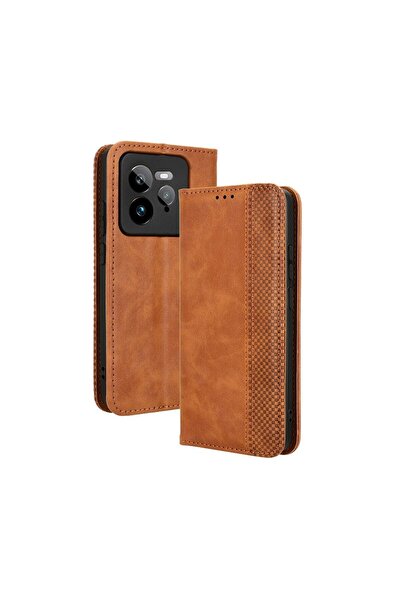 sscase Retro Θήκη Βιβλίο Brown (Realme GT 7 Pro 5G)