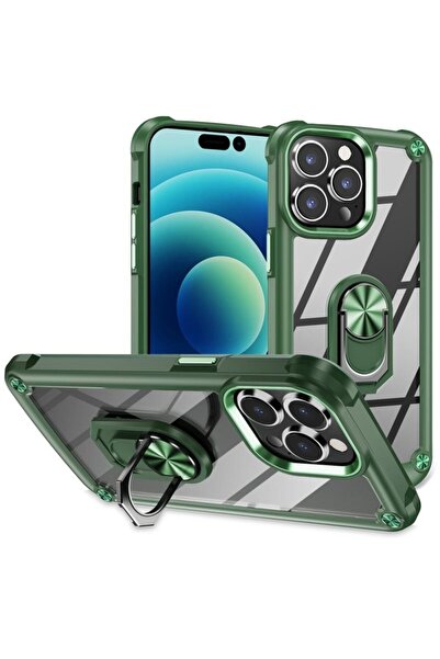 sscase Lens Protection Σκληρή Θήκη με Δαχτυλίδι Green (Apple iPhone 15 Pro Max)