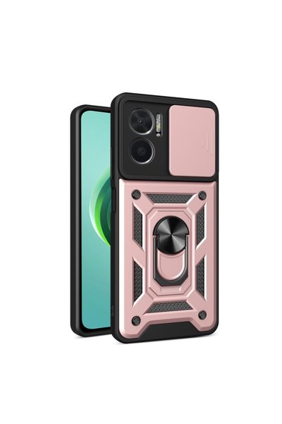 sscase Sliding Camera Σκληρή Θήκη με Δαχτυλίδι Rose Gold (Xiaomi Redmi 10 5G)