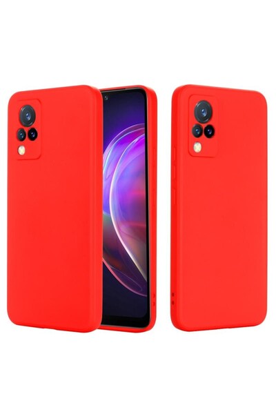 sscase Pure Color Θήκη Σιλικόνης Red (Vivo V21 5G)