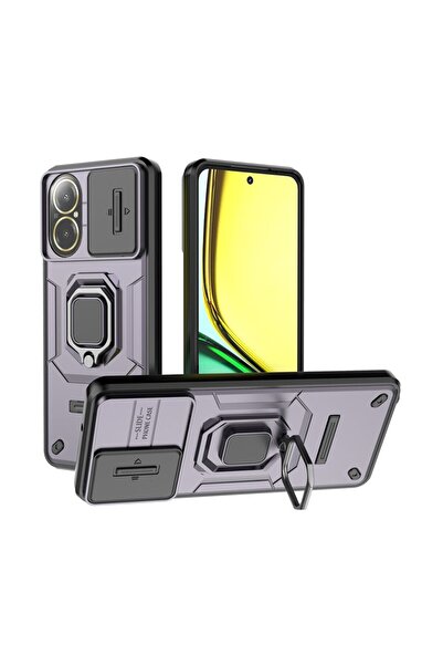 sscase Sliding Camshield Σκληρή Θήκη με Δαχτυλίδι Purple (Realme C67 4G)