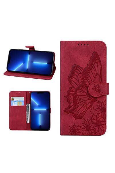 sscase Butterfly Θήκη Πορτοφόλι Red (Apple iPhone 13 Pro Max)