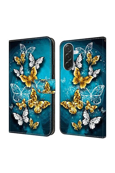 sscase Colored Drawing Θήκη Πορτοφόλι Golden Butterfly (Samsung Galaxy A57 5G)