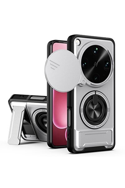 sscase Sliding Camshield Σκληρή Θήκη με Δαχτυλίδι και Stand Silver (Oppo Find...