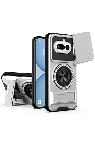sscase Sliding Camshield Σκληρή Θήκη με Δαχτυλίδι και Stand Silver (Nothing P...