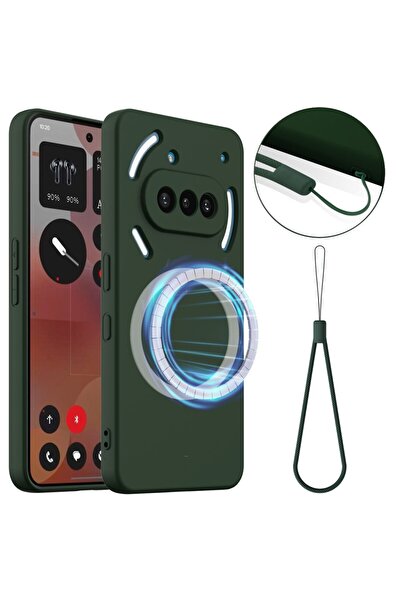 sscase MagSafe Solid Color Θήκη Σιλικόνης Dark Green (Nothing Phone (3a))