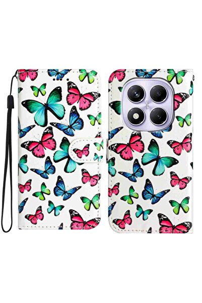 sscase Colored Drawing Θήκη Πορτοφόλι Butterflies (Xiaomi Redmi Note 15 Pro 4G)