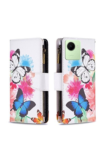 sscase Colored Pattern Zipper Θήκη Πορτοφόλι Two Butterflies (Realme C30)