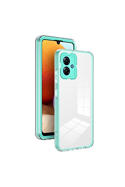 sscase Color Frame Διάφανη Θήκη Σιλικόνης Light Green (Motorola Moto G14)
