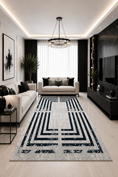 marecaldo Modern Yıkanabilir Halı Kaymaz Taban Leke Tutmaz Salon Halısı Mutfa...