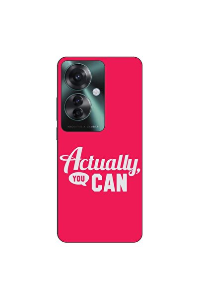 OEM Husa compatibila cu Oppo Reno11 F 5G Silicon Gel Tpu Model Mesaj Actually...