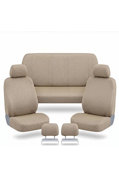 Auto Family FZE 5 Pcs Universal Car Seat Cover Set – Breathable Fabric, Anti-...