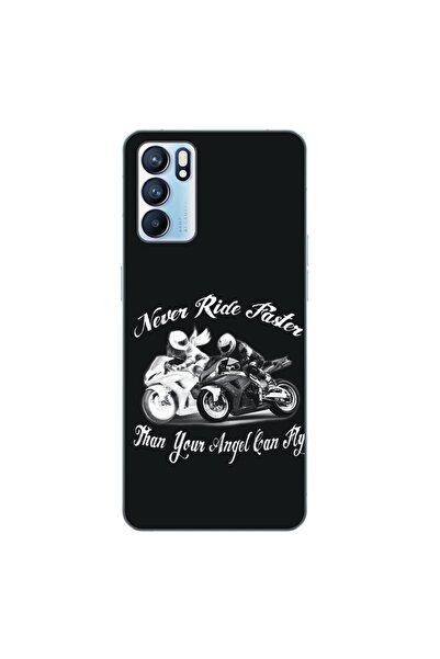 OEM Husa compatibila cu Oppo Reno6 5G Silicon Gel Tpu Model Never Ride Faster