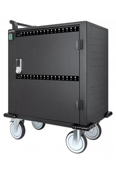 MANHATTAN Stație de încărcare, 576W, USB-C PD, 18W/port, 32 sloturi, Negru