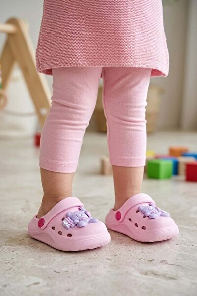 EA Sports Elit Mys303 Baby Girl Emoji Sabo Slippers Pink