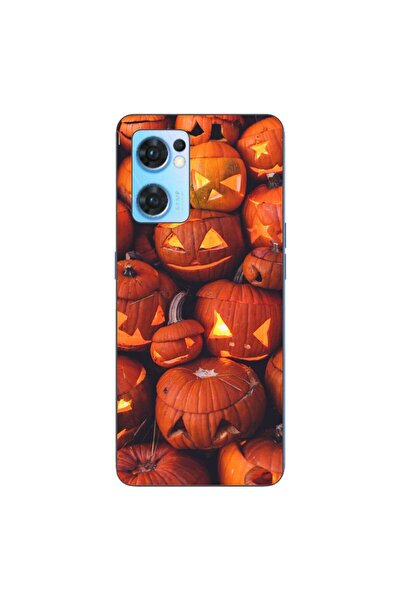 OEM Husa compatibila cu Oppo Reno7 5G Silicon Gel Tpu Model Halloween Dovleci...