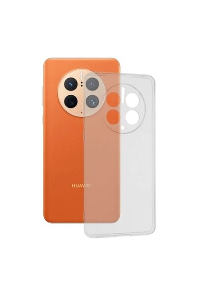 DAMUR Husă de protecție, compatibilă cu Huawei Mate 50 Pro, TPU, transparentă