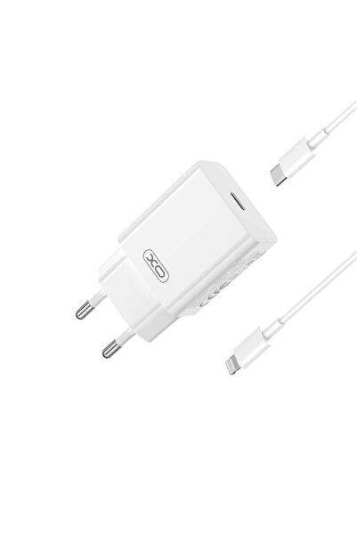 Xo Φορτιστής με Θύρα USB-C και Καλώδιο USB-C σε Lightning 20W Power Delivery ...