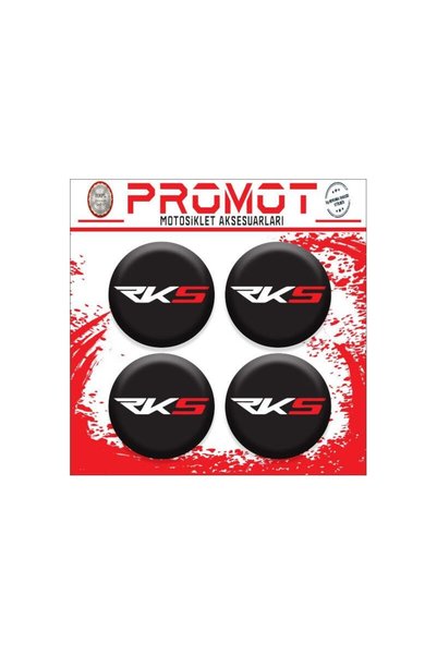 Rebon MotoDesign RKS UYUMLU DAMLA STİCKER (4cm-4 Adet)