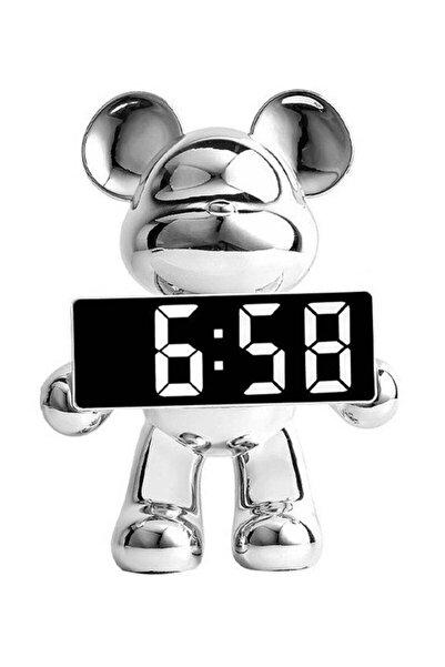 Arabest Cartoon Bear Alarm Clock & Piggy Bank, LED Digital Display Voice Cont...