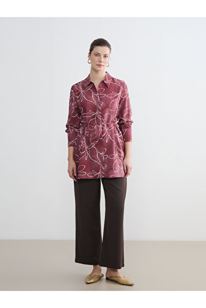 LC Waikiki Pantaloni de damă cu talie elastică și picior larg