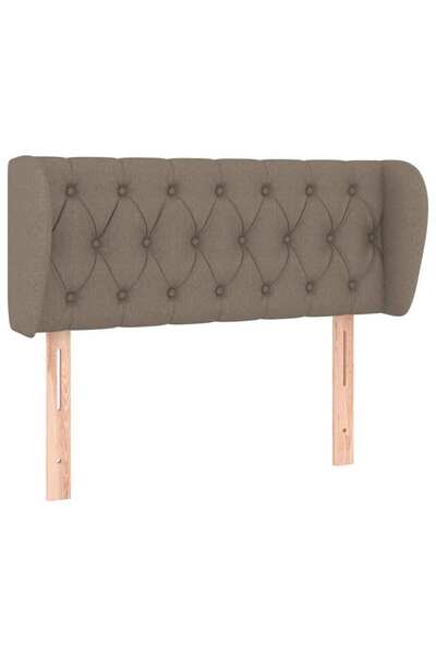 vidaxl Headboard with taupe grey wings 103x23x78/88 cm textile