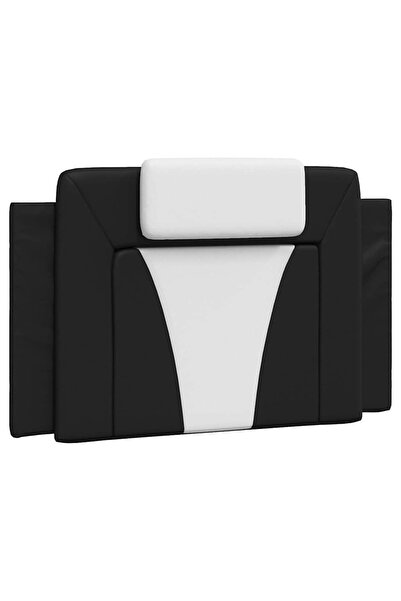 vidaxl Headboard Pillow , Viana, black and white, 80 cm, artificial Leather