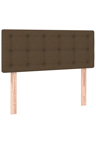 vidaxl Tăblie de pat, maro închis, 90x5x78/88 cm, textil