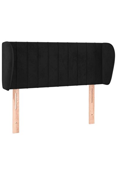 vidaxl Black headboard with wings 83x23x78/88 cm Velvet