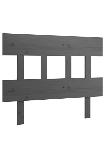 vidaxl Bedside table, gray, 103.5x3x81 cm, solid pine wood