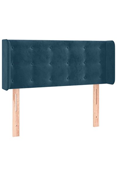 vidaxl Dark blue winged headboard 103x16x78/88 cm Velvet