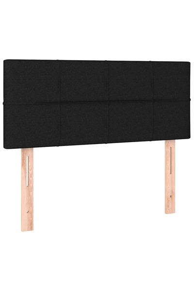 vidaxl Tăblie de pat, negru, 100x5x78/88 cm, textil