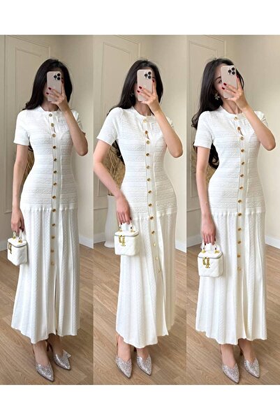 Abalı Yeni sezon yazlık uzun elbise👒👑