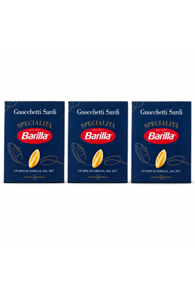 Barilla Set 3 x Specialitate Pastă Gnocchetti Sardi, 500 g, grâu dur, timp de...